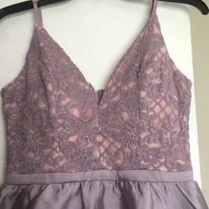 Light purple short formal dress